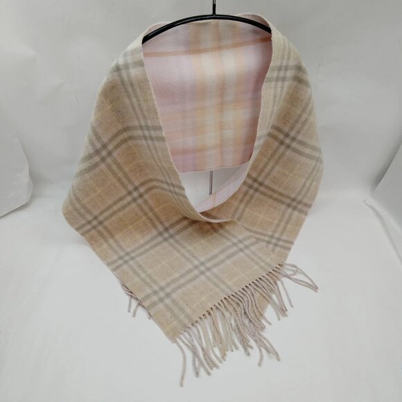 Burberrys Scarf Beiges Cashmere 100% mon-375-091125 - Picture 4 of 9